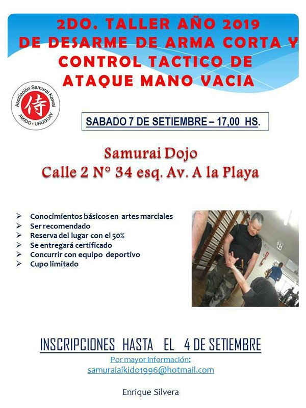 2do. taller 2019 de desarme de arma corta 